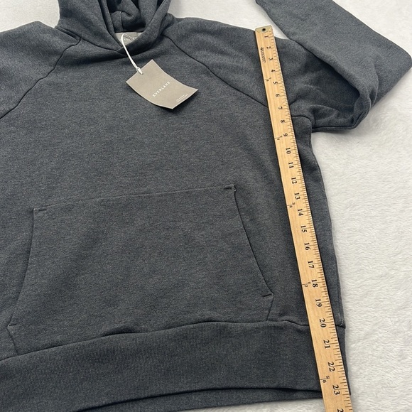 NWT Everlane Organic Cotton Gray Track Hoodie Unisex , XS, S, M - Picture 12 of 16